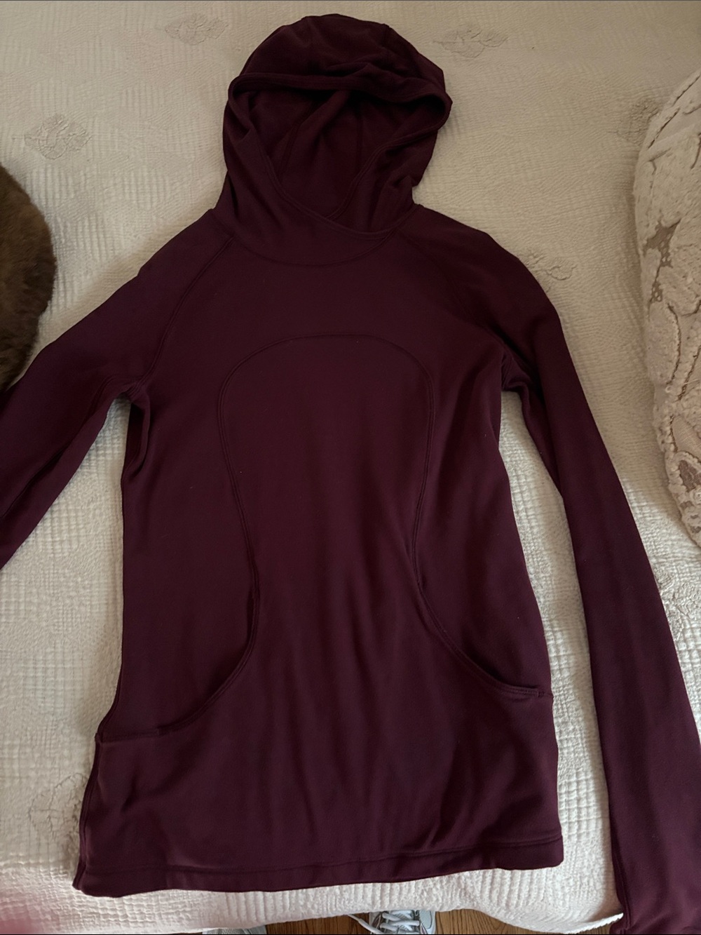 lululemon athletica Women's Hooded Long-Sleeve Top - Maroon